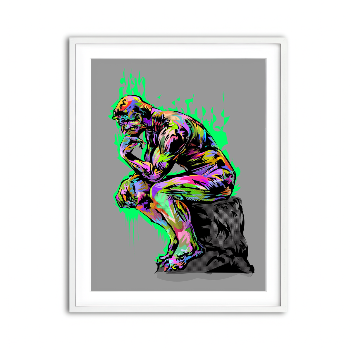 Framed Print 3x4 White