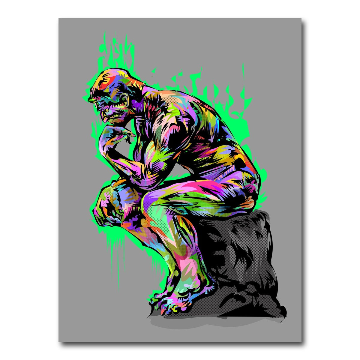 AUTO-MOCKUP WHITE | THINKER | 1 Piece | Gallery Wrap Canvas | group=3x4