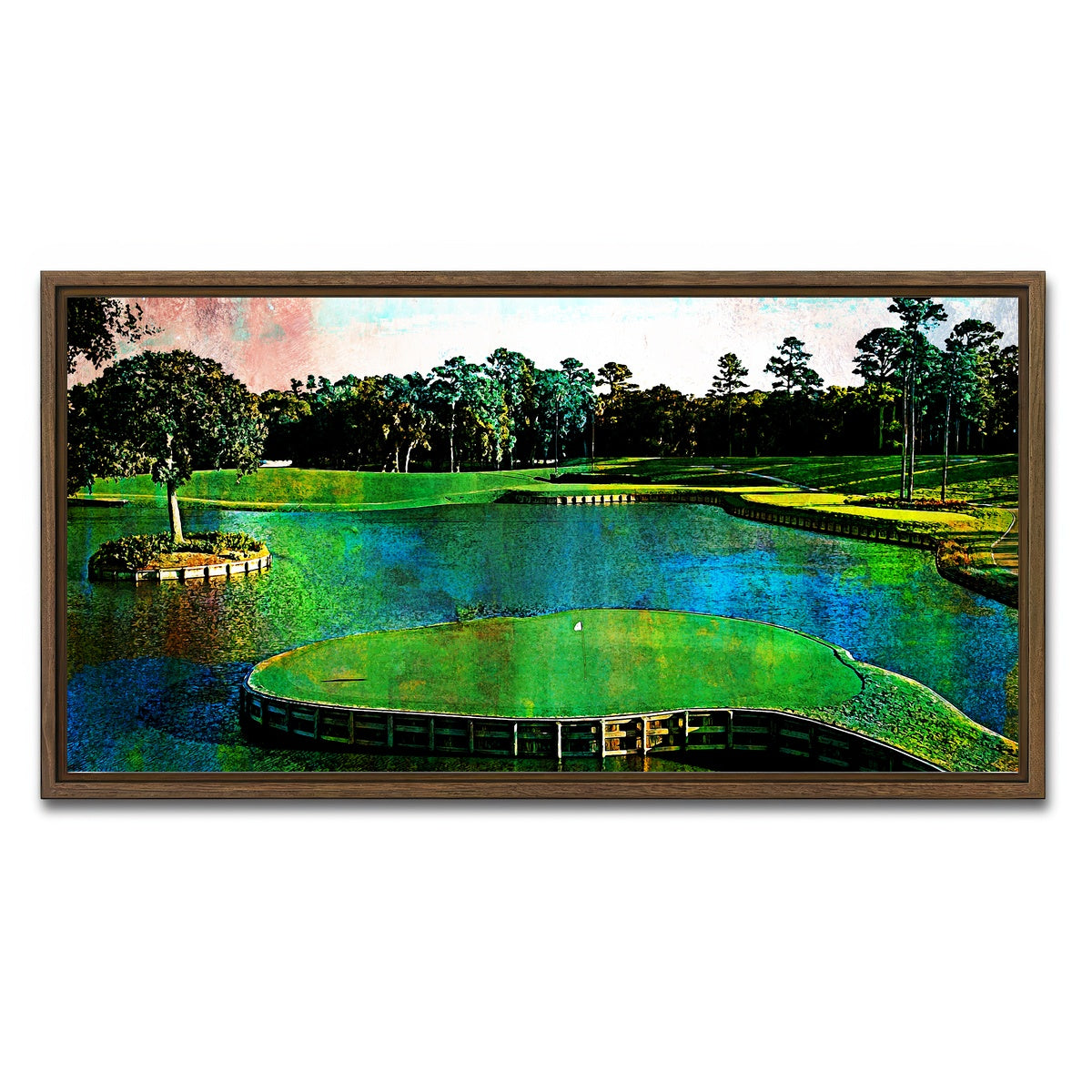 AUTO-MOCKUP WHITE | TPC Sawgrass | 1 Piece | Walnut Framed Canvas | group=2x1