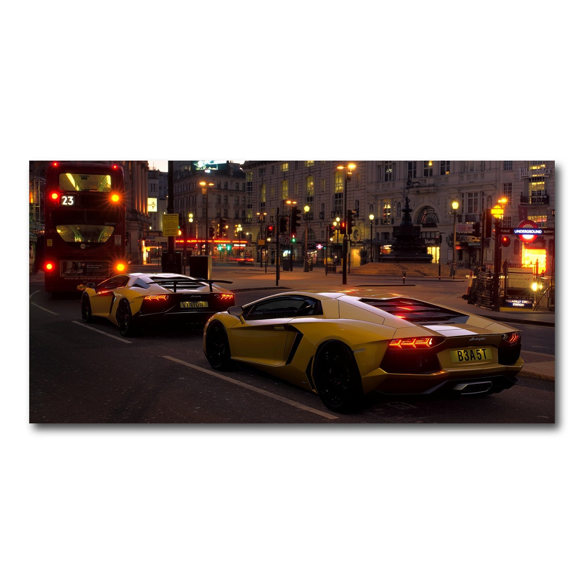 AUTO-MOCKUP WHITE | TRAFFIC JAM | 1 Piece | Gallery Wrap Canvas | group=2x1
