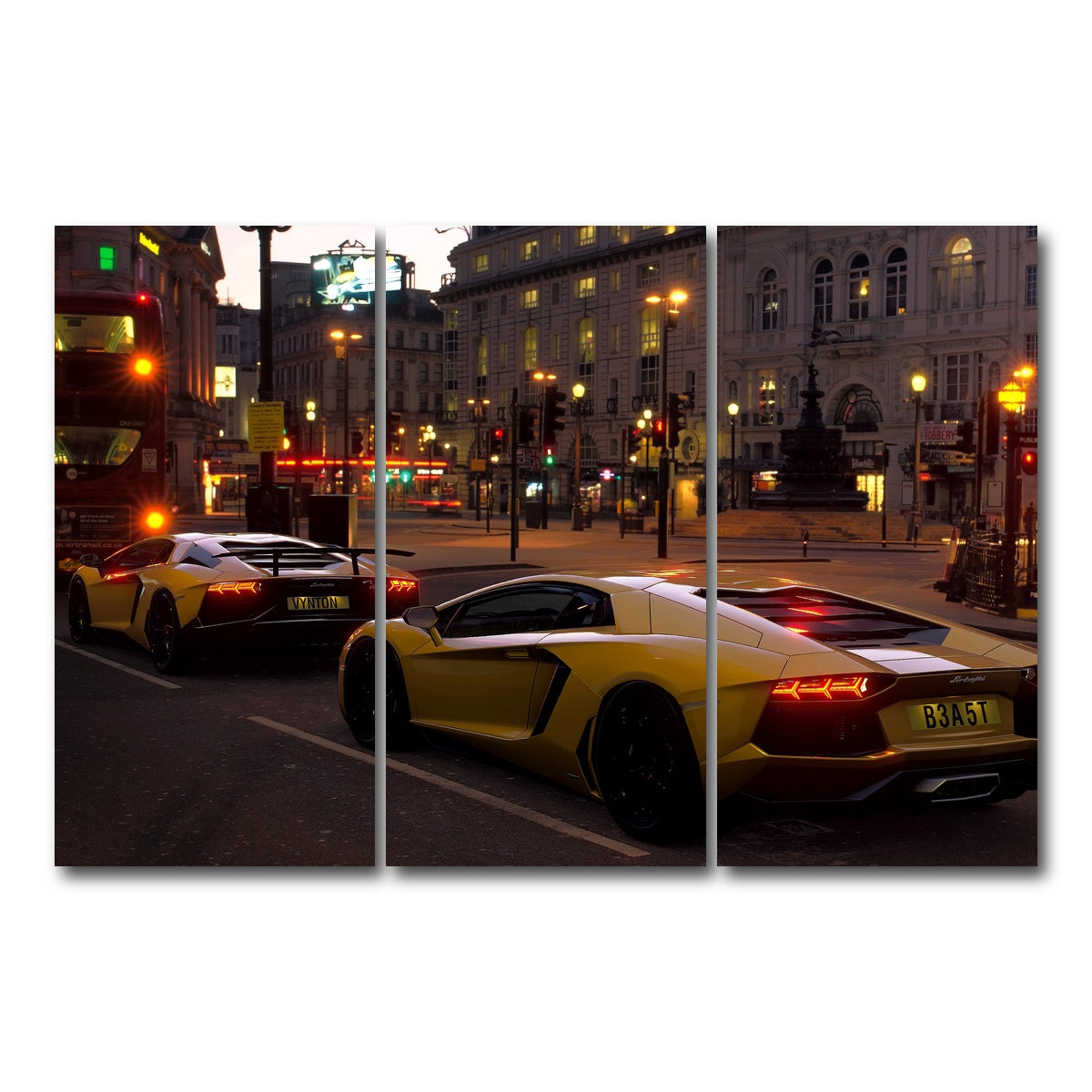 AUTO-MOCKUP WHITE | TRAFFIC JAM | 3 Piece | Gallery Wrap Canvas | group=12x24