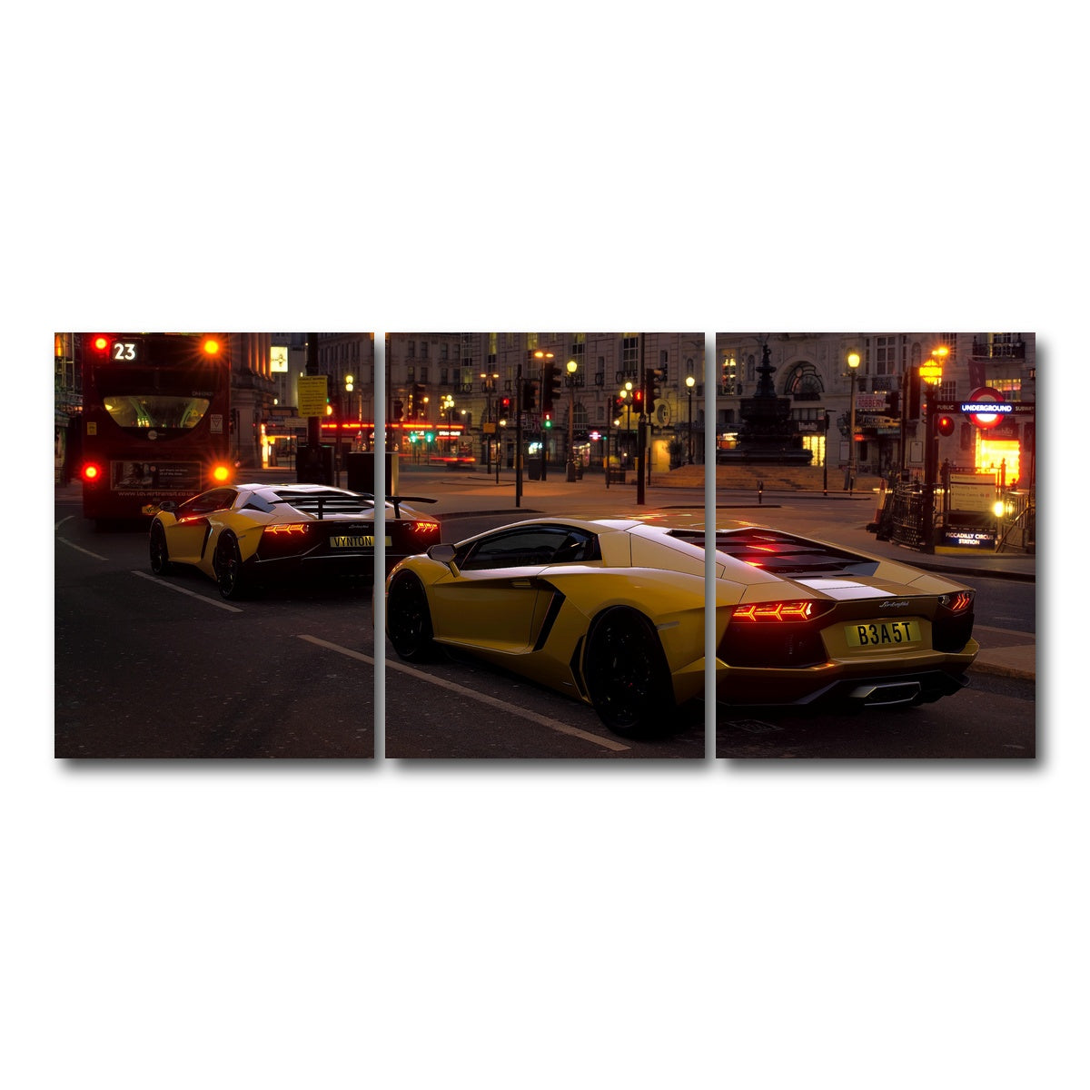 AUTO-MOCKUP WHITE | TRAFFIC JAM | 3 Piece | Gallery Wrap Canvas | group=18x24