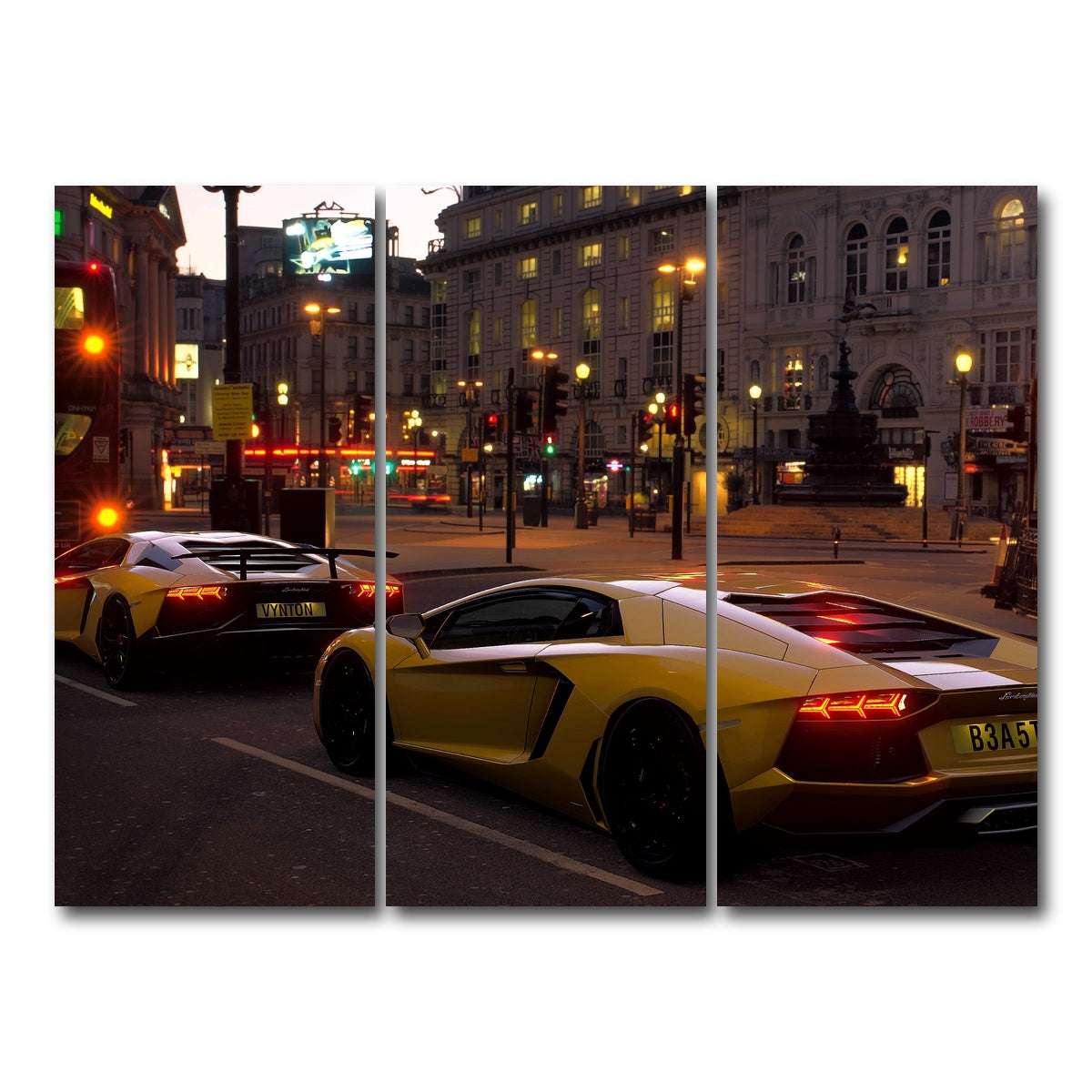 AUTO-MOCKUP WHITE | TRAFFIC JAM | 3 Piece | Gallery Wrap Canvas | group=8x18
