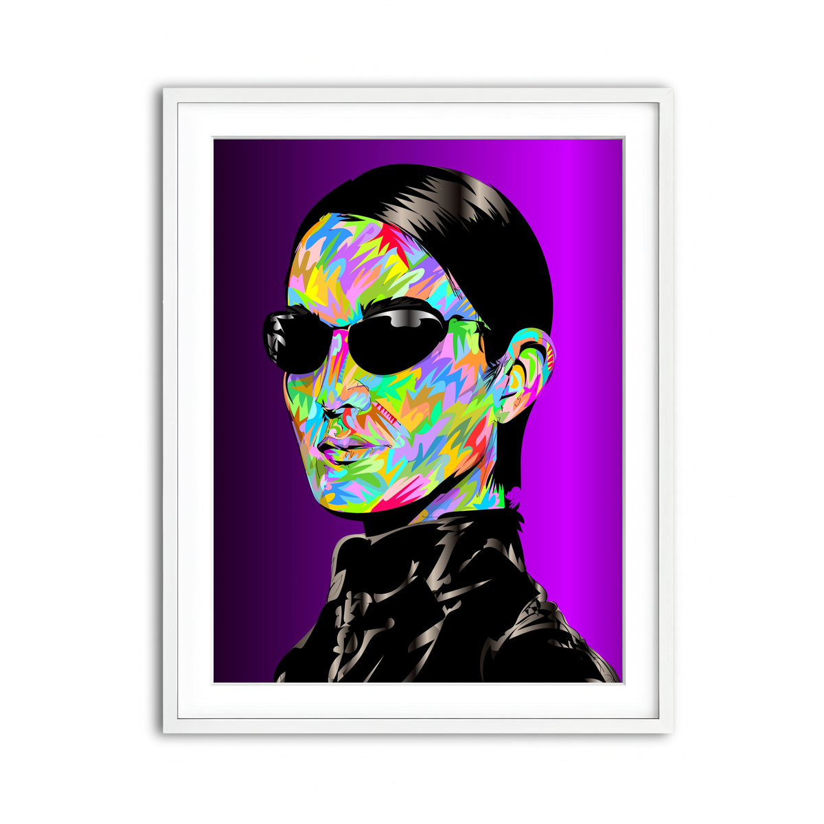 Framed Print 3x4 White