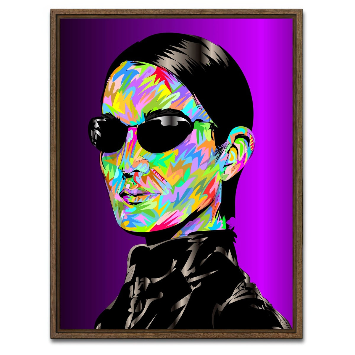 AUTO-MOCKUP WHITE | TRINITY 2 | 1 Piece | Walnut Framed Canvas | group=3x4