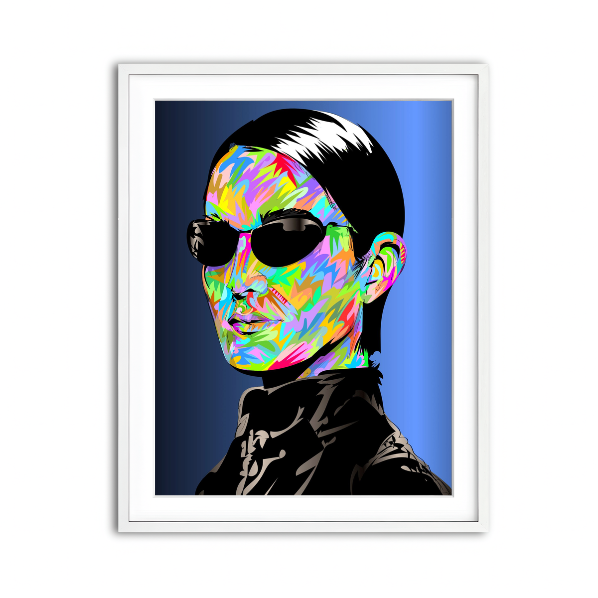 Framed Print 3x4 White