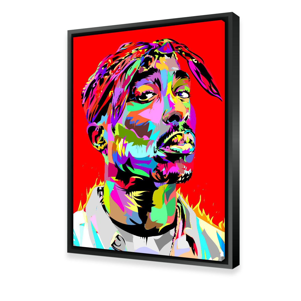 Tupac Red Wall Art