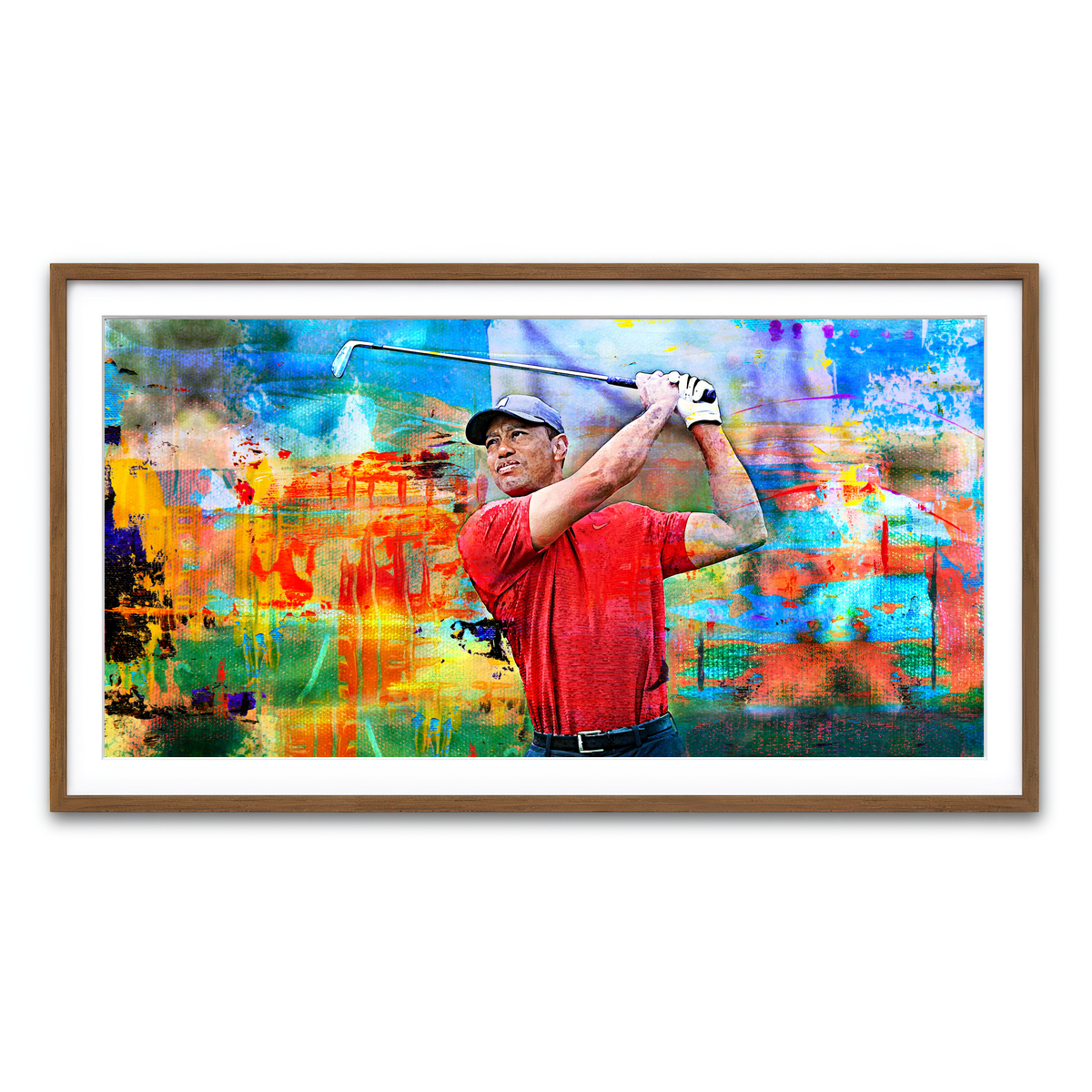 Framed Print 2x1 Walnut