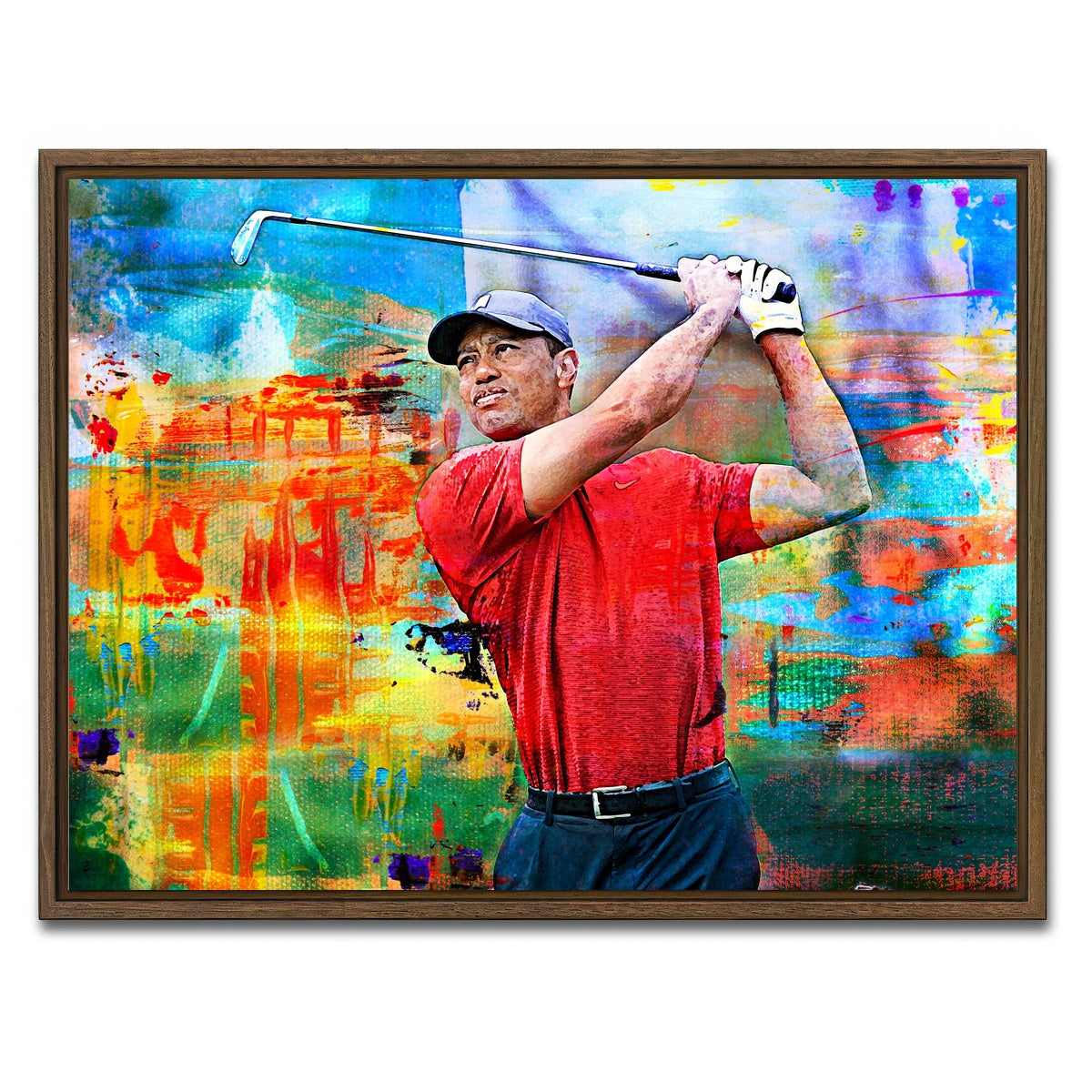 AUTO-MOCKUP WHITE | TW Canvas | 1 Piece | Walnut Framed Canvas | group=4x3