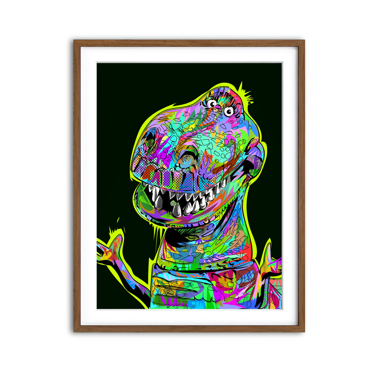 Framed Print 3x4 Walnut