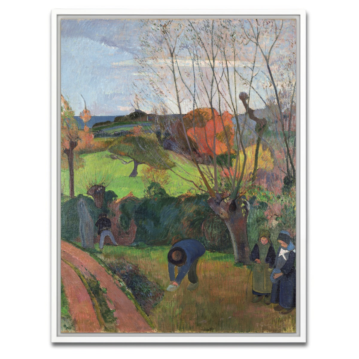 AUTO-MOCKUP WHITE | Tahitian landscape | 1 Piece | White Framed Canvas | group=3x4