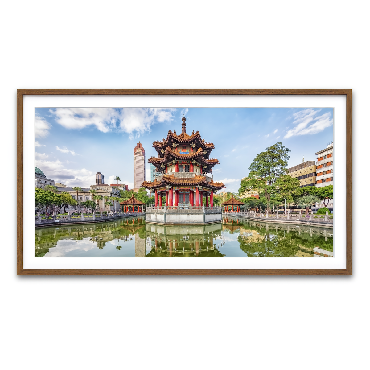 Framed Print 2x1 Walnut