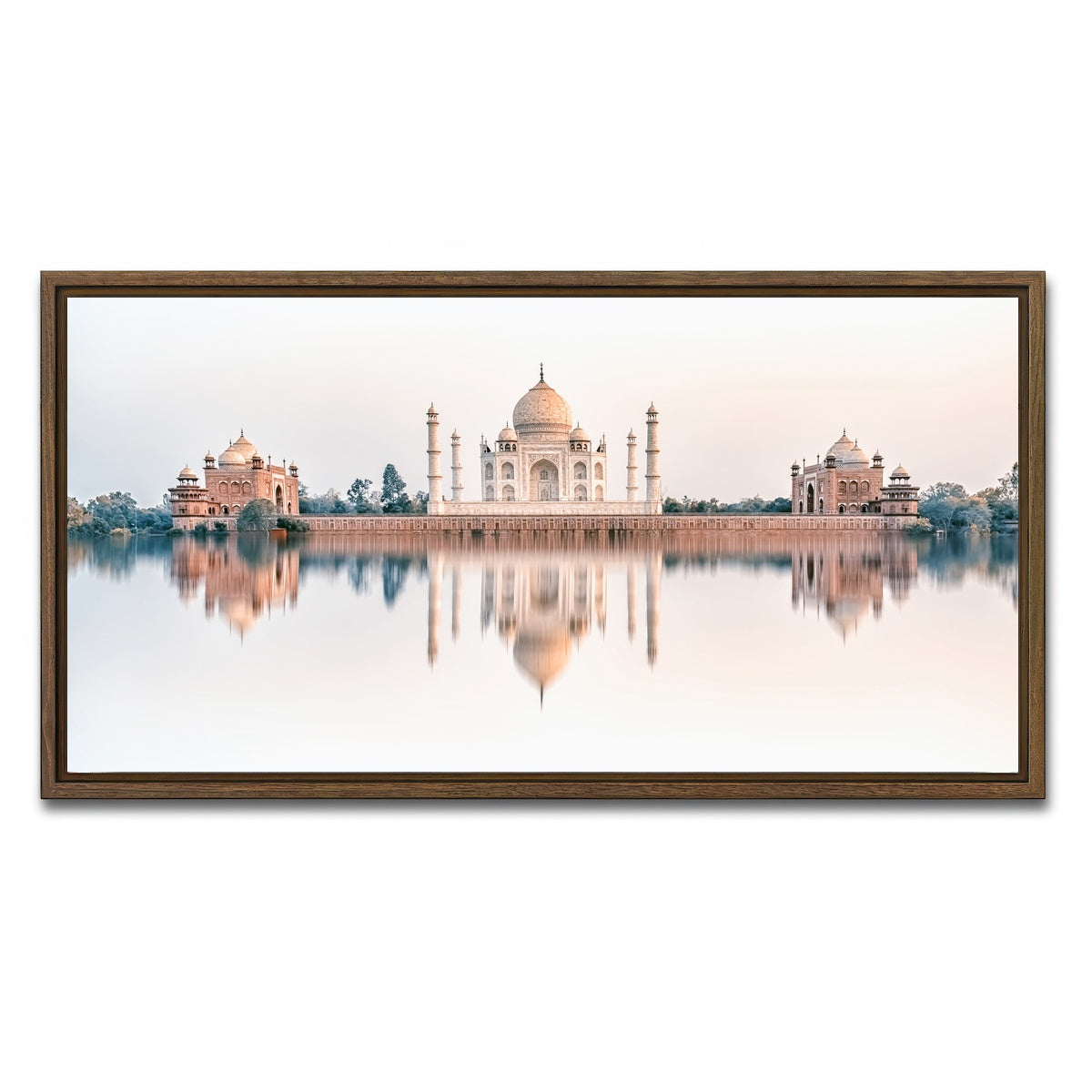 AUTO-MOCKUP WHITE | Taj Dream | 1 Piece | Walnut Framed Canvas | group=2x1