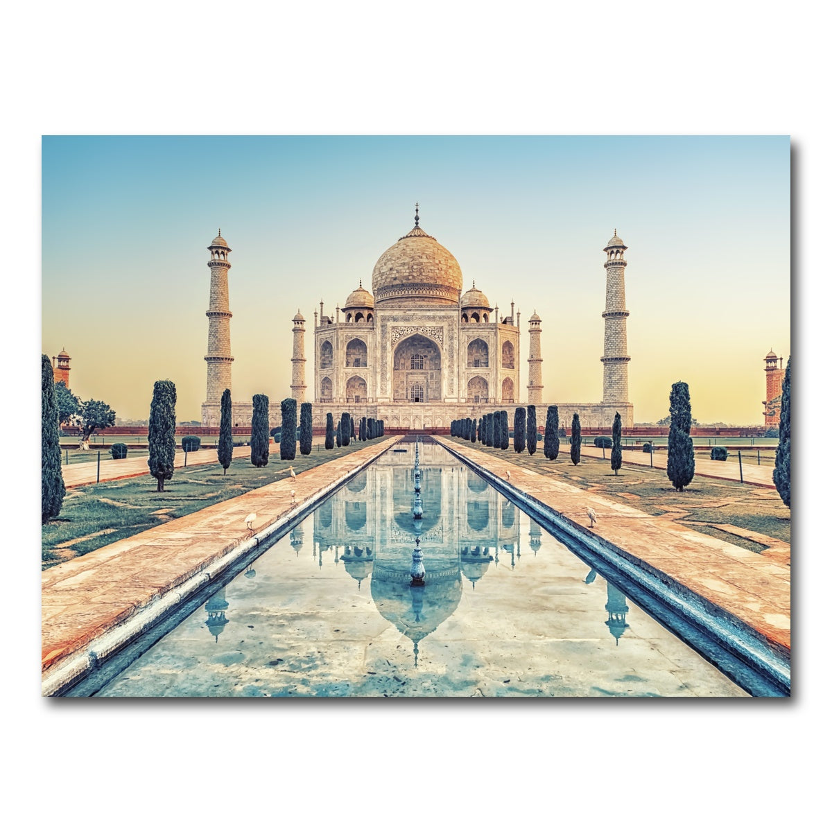 AUTO-MOCKUP WHITE | Taj Mahal Mausoleum | 1 Piece | Gallery Wrap Canvas | group=4x3