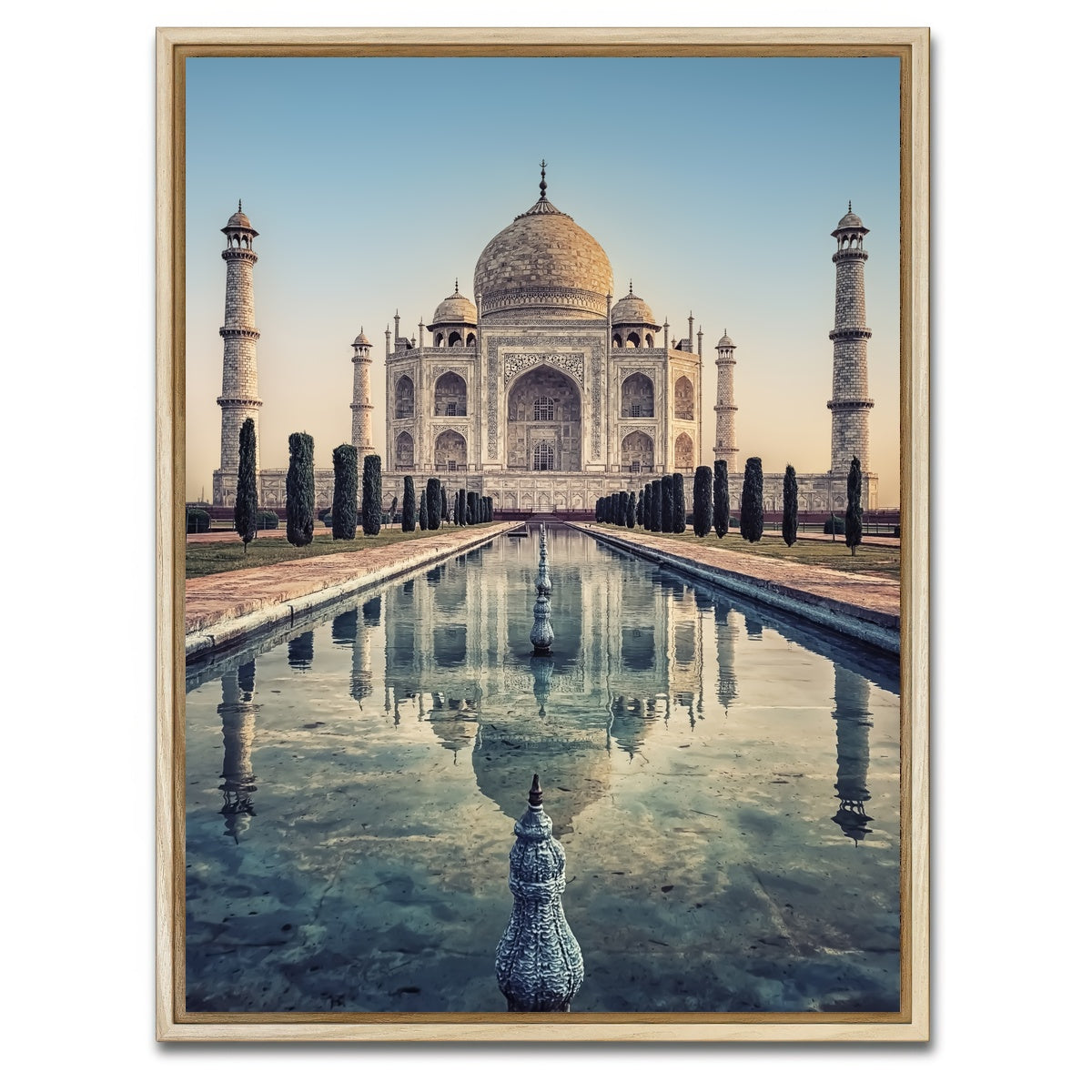 AUTO-MOCKUP WHITE | Taj Mahal | 1 Piece | Natural Framed Canvas | group=3x4