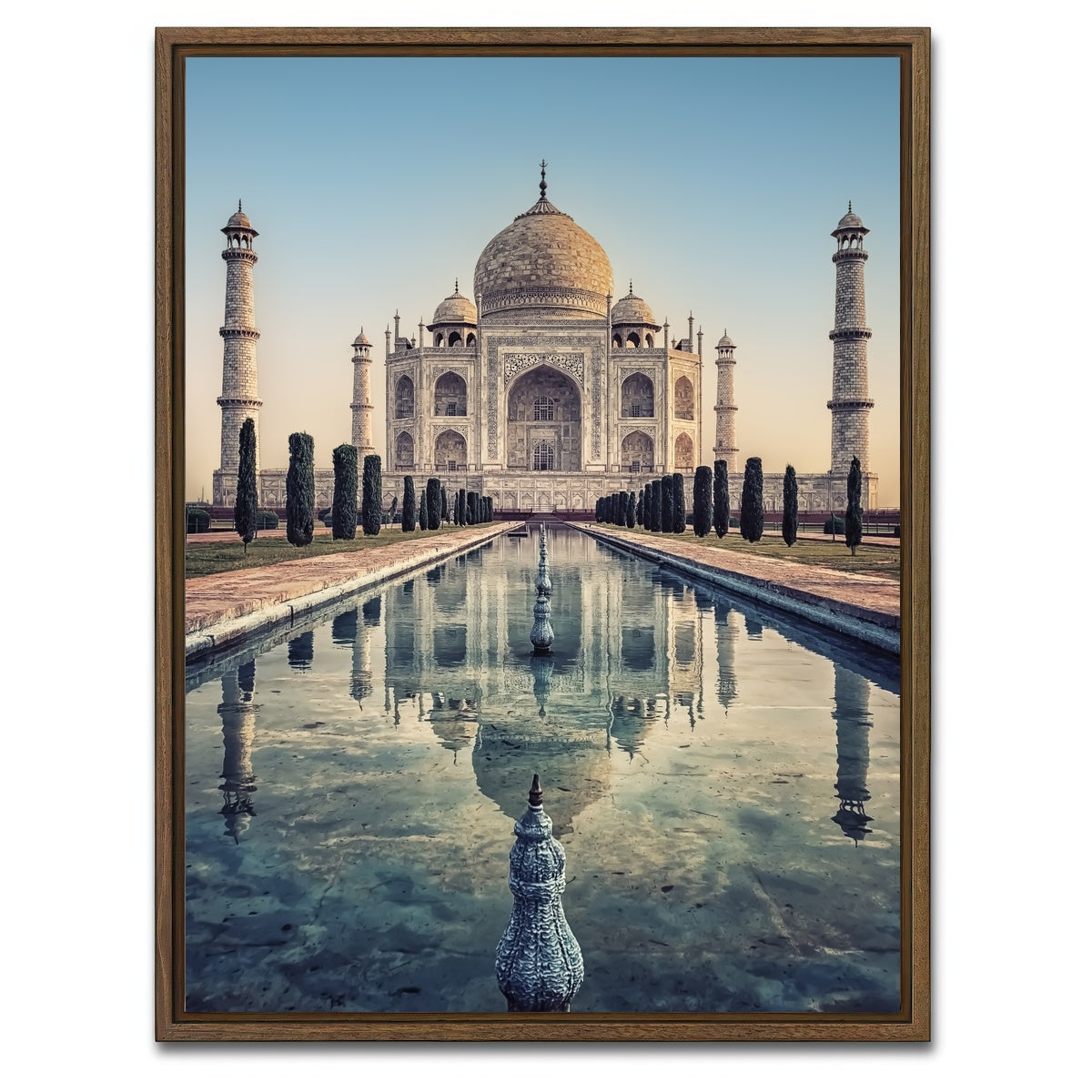AUTO-MOCKUP WHITE | Taj Mahal | 1 Piece | Walnut Framed Canvas | group=3x4