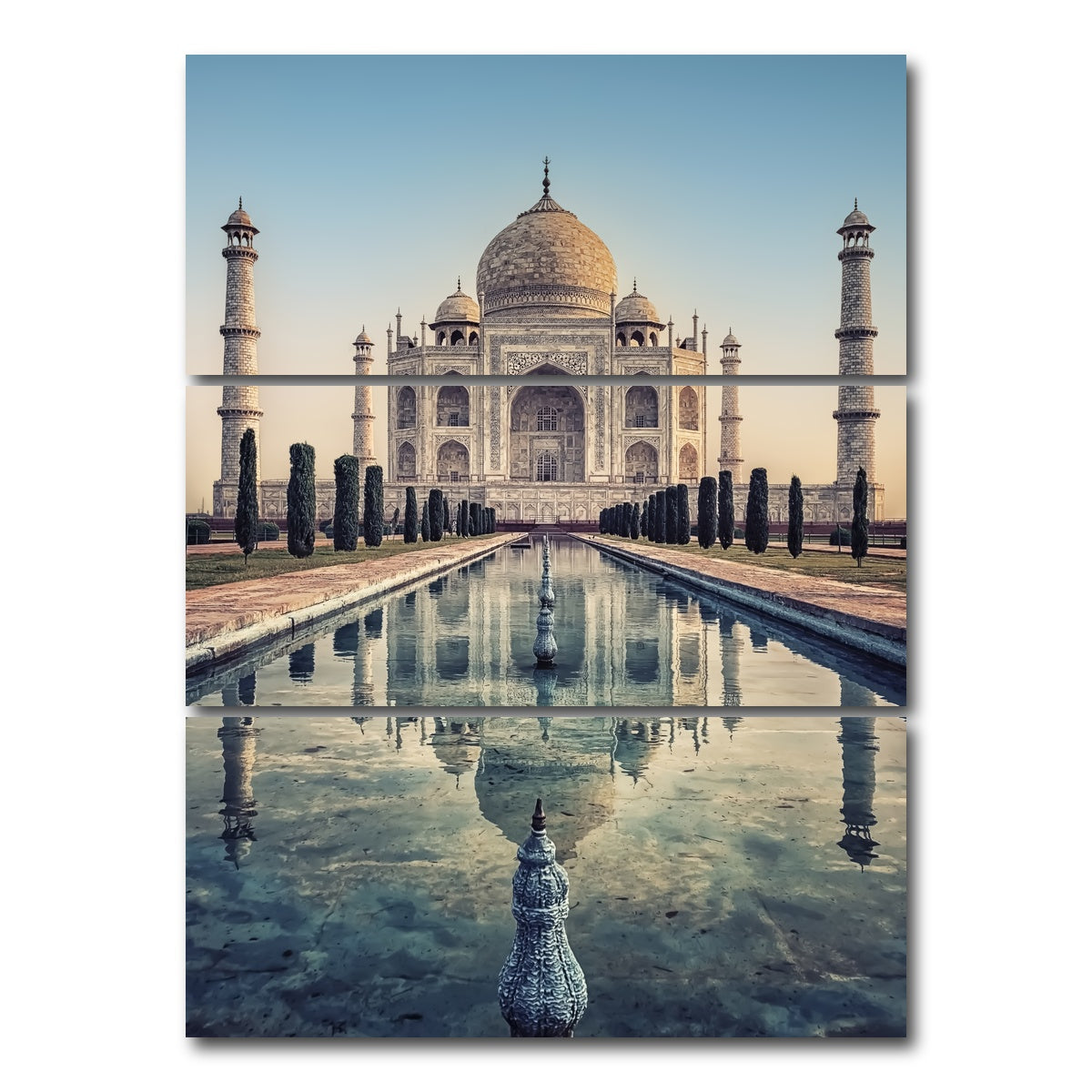 AUTO-MOCKUP WHITE | Taj Mahal | 3 Piece | Gallery Wrap Canvas | group=8x18_stacked
