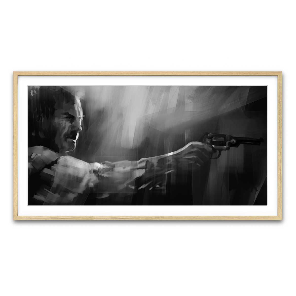 Framed Print 2x1 Natural