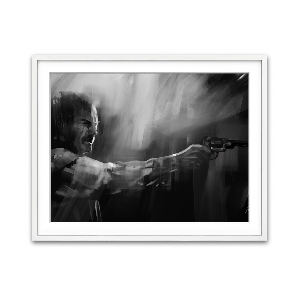 Framed Print 4x3 White