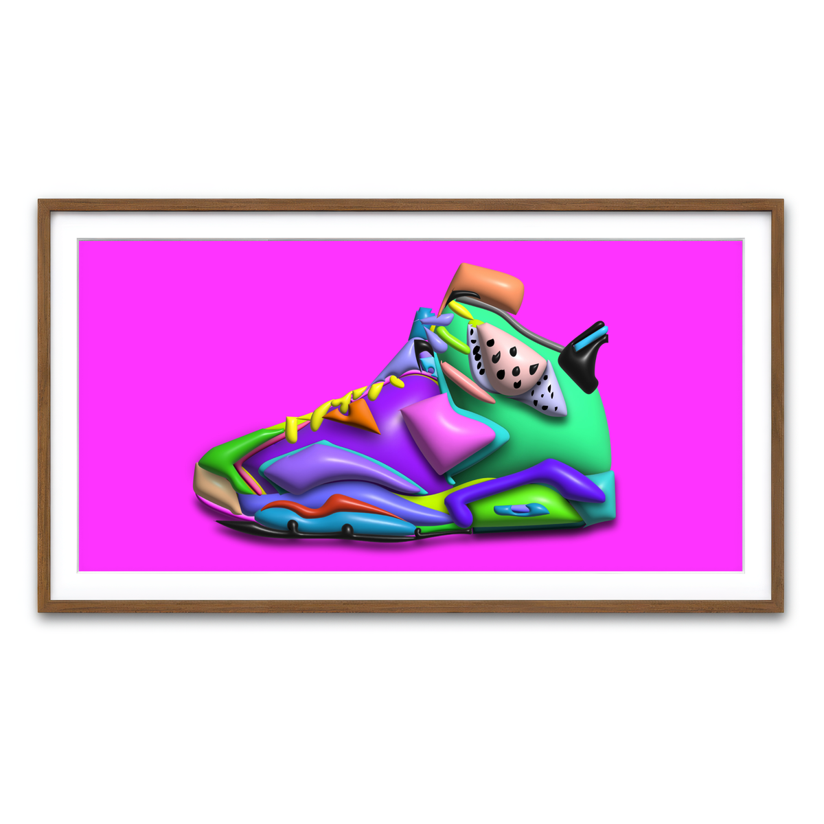 Framed Print 2x1 Walnut