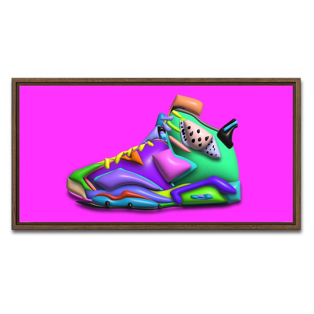 AUTO-MOCKUP WHITE | Takun Jordan | 1 Piece | Walnut Framed Canvas | group=2x1