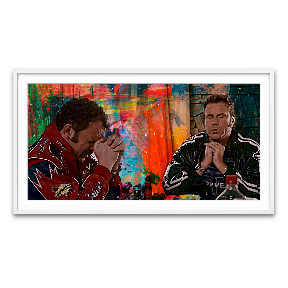 Framed Print 2x1 White