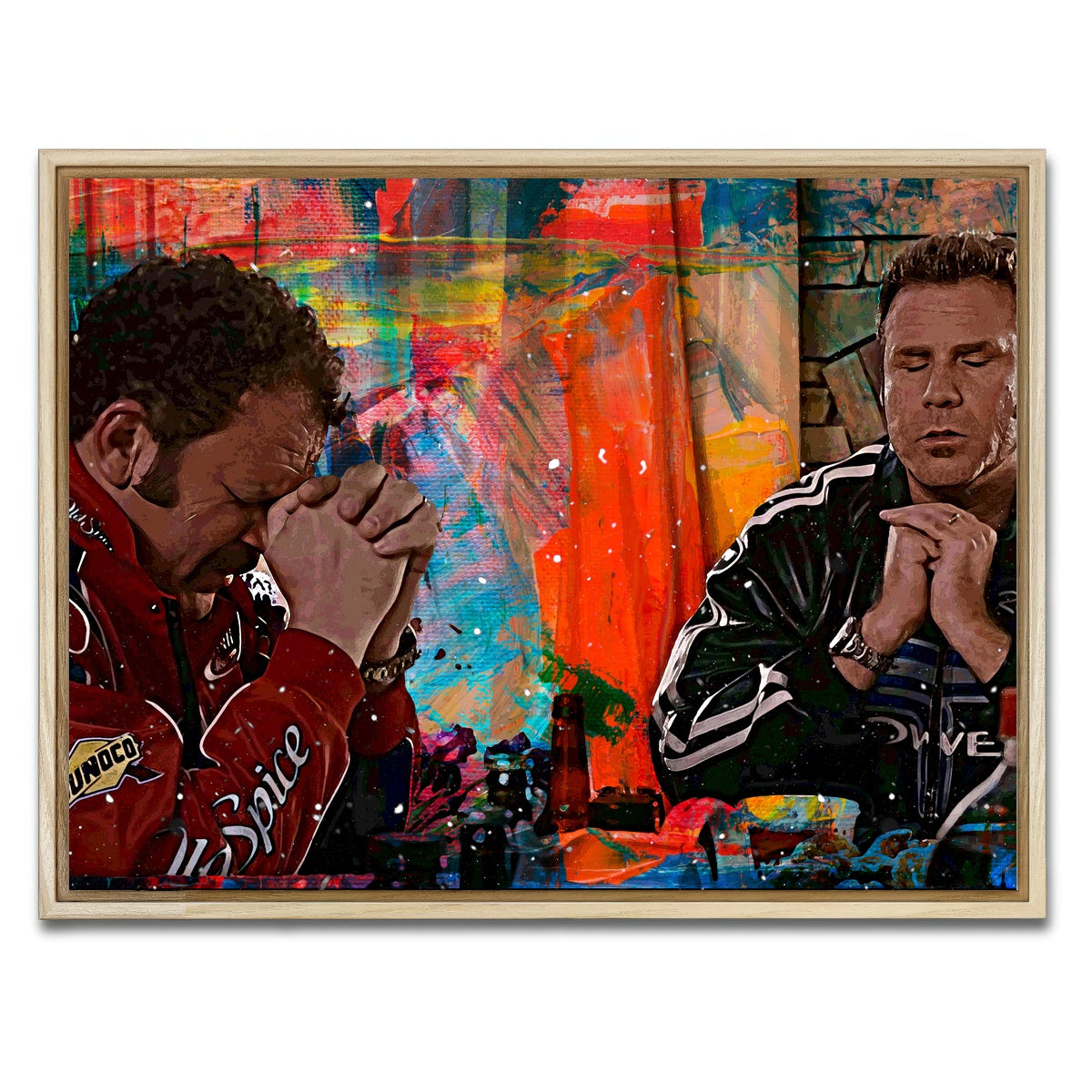 AUTO-MOCKUP WHITE | Talladega Nights - Dinner Time | 1 Piece | Natural Framed Canvas | group=4x3