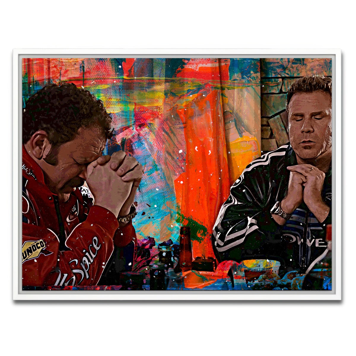 AUTO-MOCKUP WHITE | Talladega Nights - Dinner Time | 1 Piece | White Framed Canvas | group=4x3