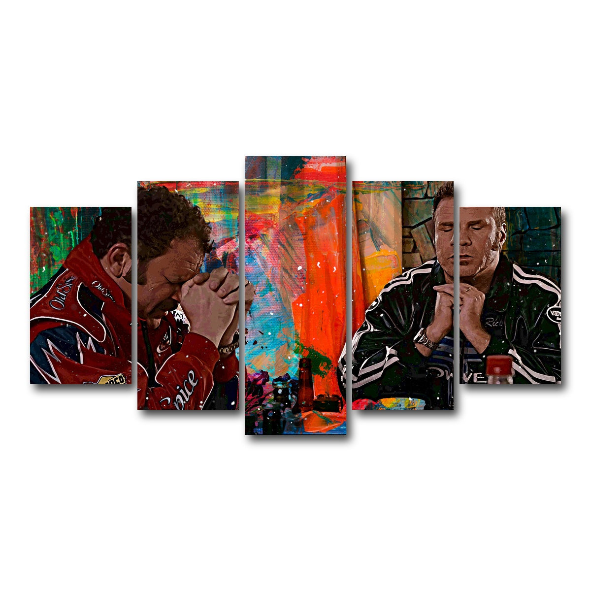 AUTO-MOCKUP WHITE | Talladega Nights - Dinner Time | 5 Piece | Gallery Wrap Canvas | group=5_normal