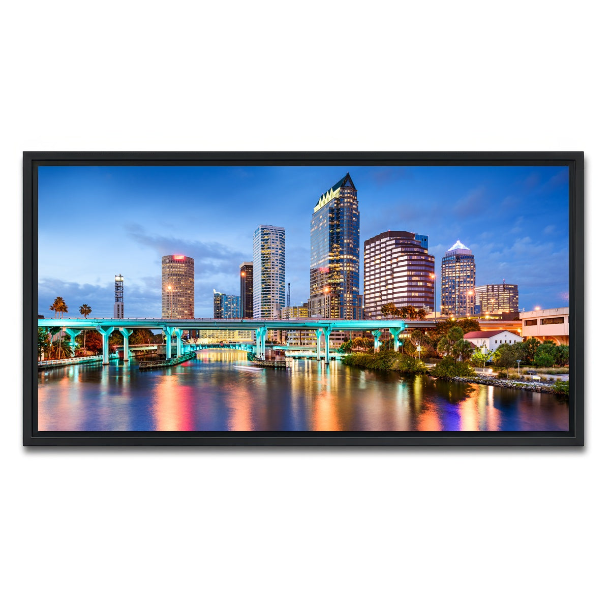 AUTO-MOCKUP WHITE | Tampa Bay | 1 Piece | Black Framed Canvas | group=2x1