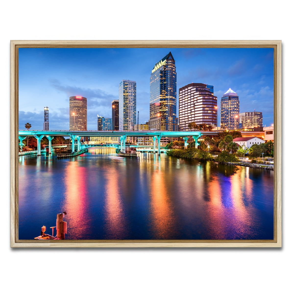 AUTO-MOCKUP WHITE | Tampa Bay | 1 Piece | Natural Framed Canvas | group=4x3