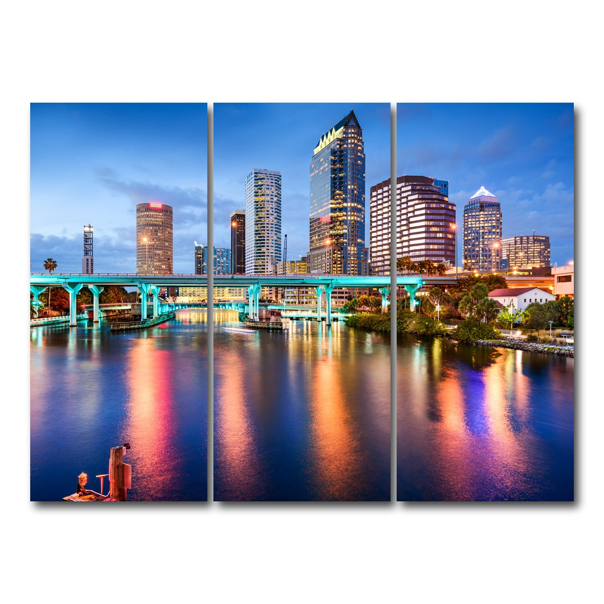 AUTO-MOCKUP WHITE | Tampa Bay | 3 Piece | Gallery Wrap Canvas | group=8x18