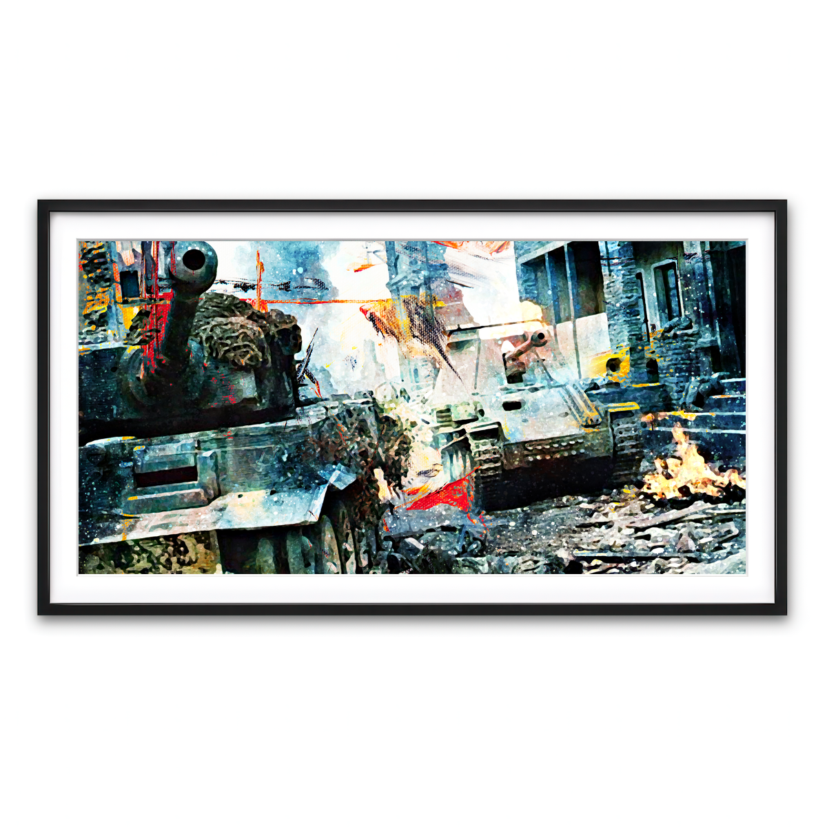 Framed Print 2x1 Black