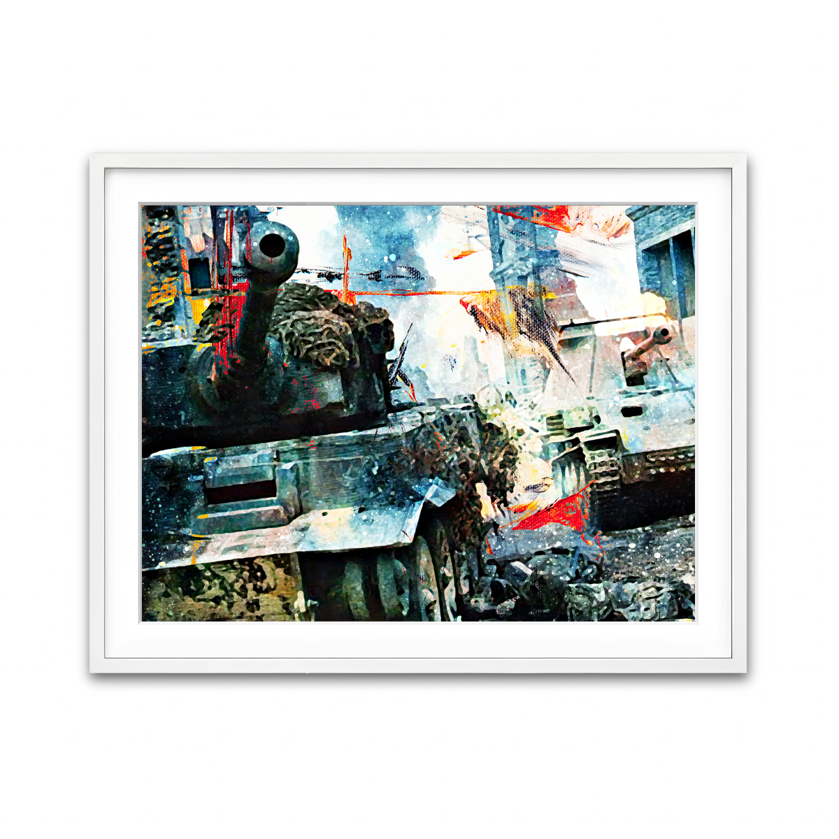 Framed Print 4x3 White