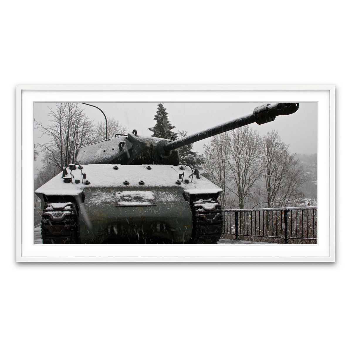 Framed Print 2x1 White