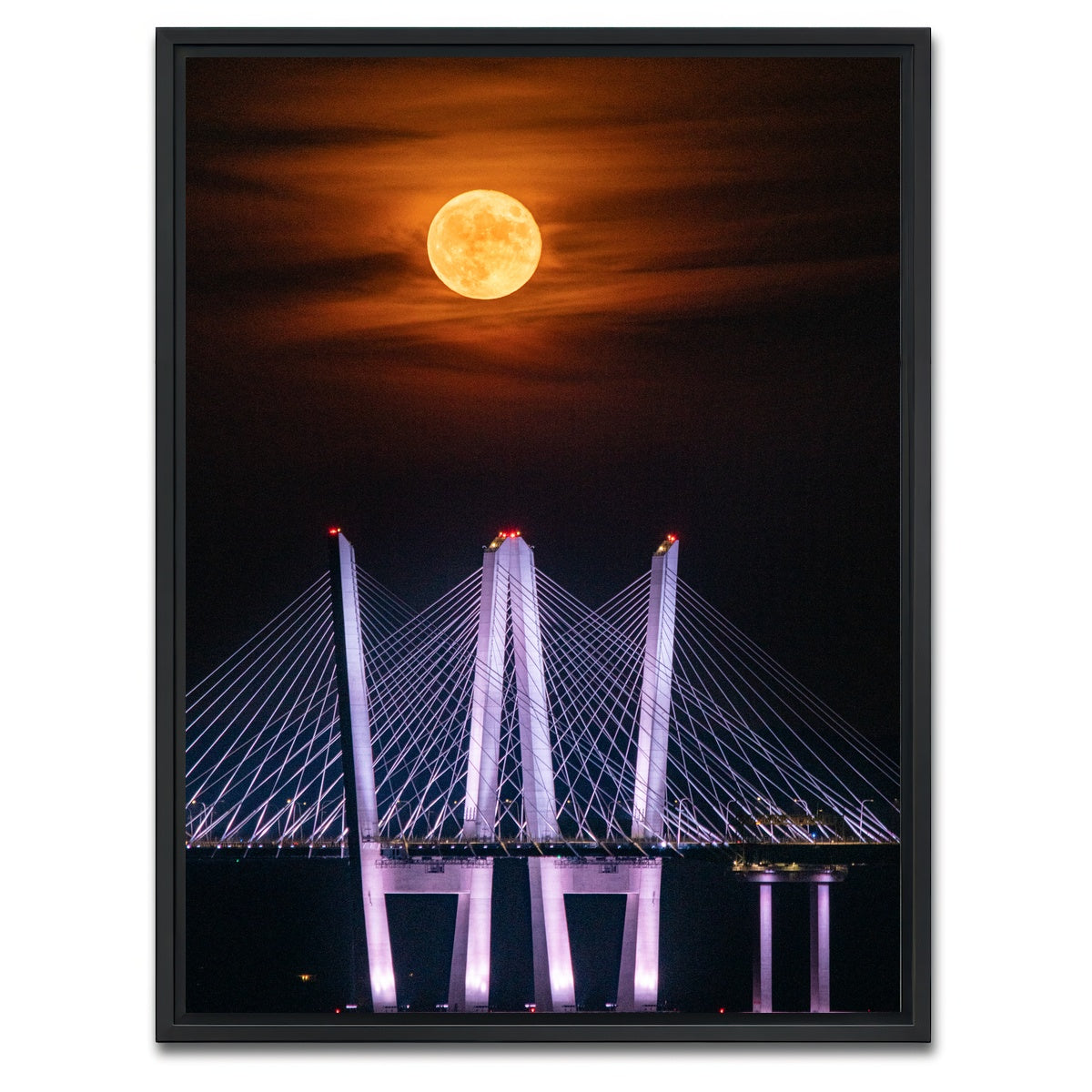 AUTO-MOCKUP WHITE | Tappan Zee Bridge | 1 Piece | Black Framed Canvas | group=3x4