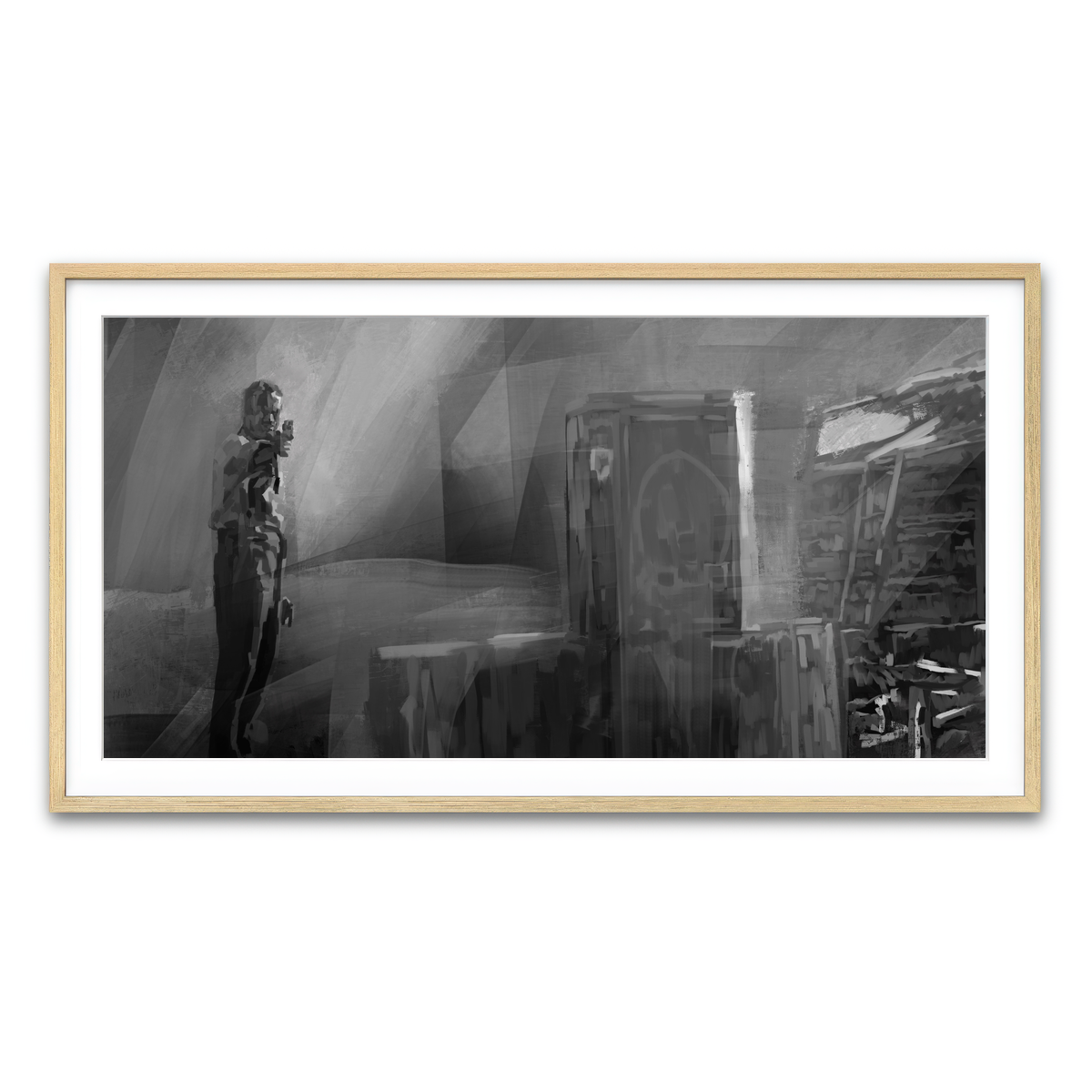 Framed Print 2x1 Natural