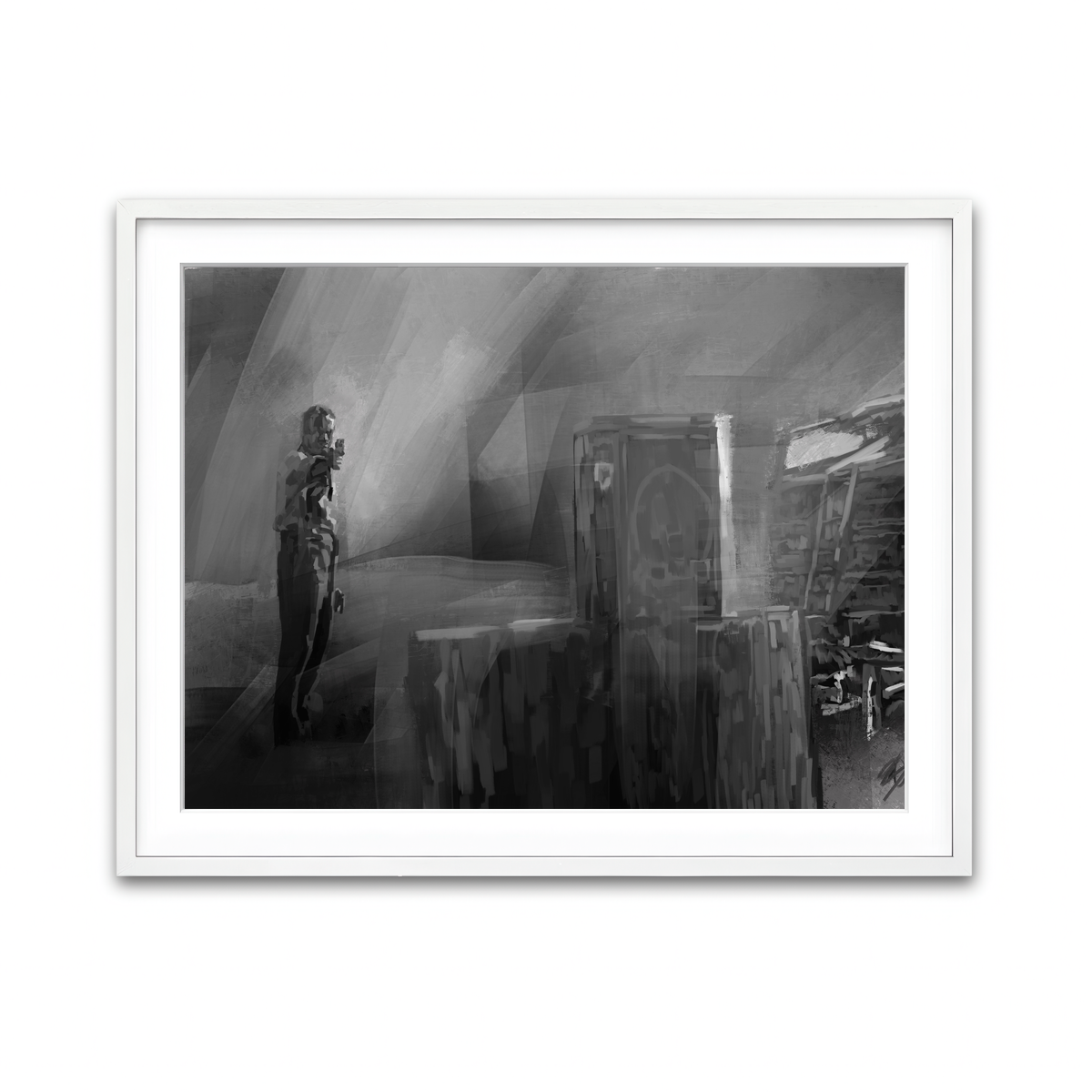 Framed Print 4x3 White