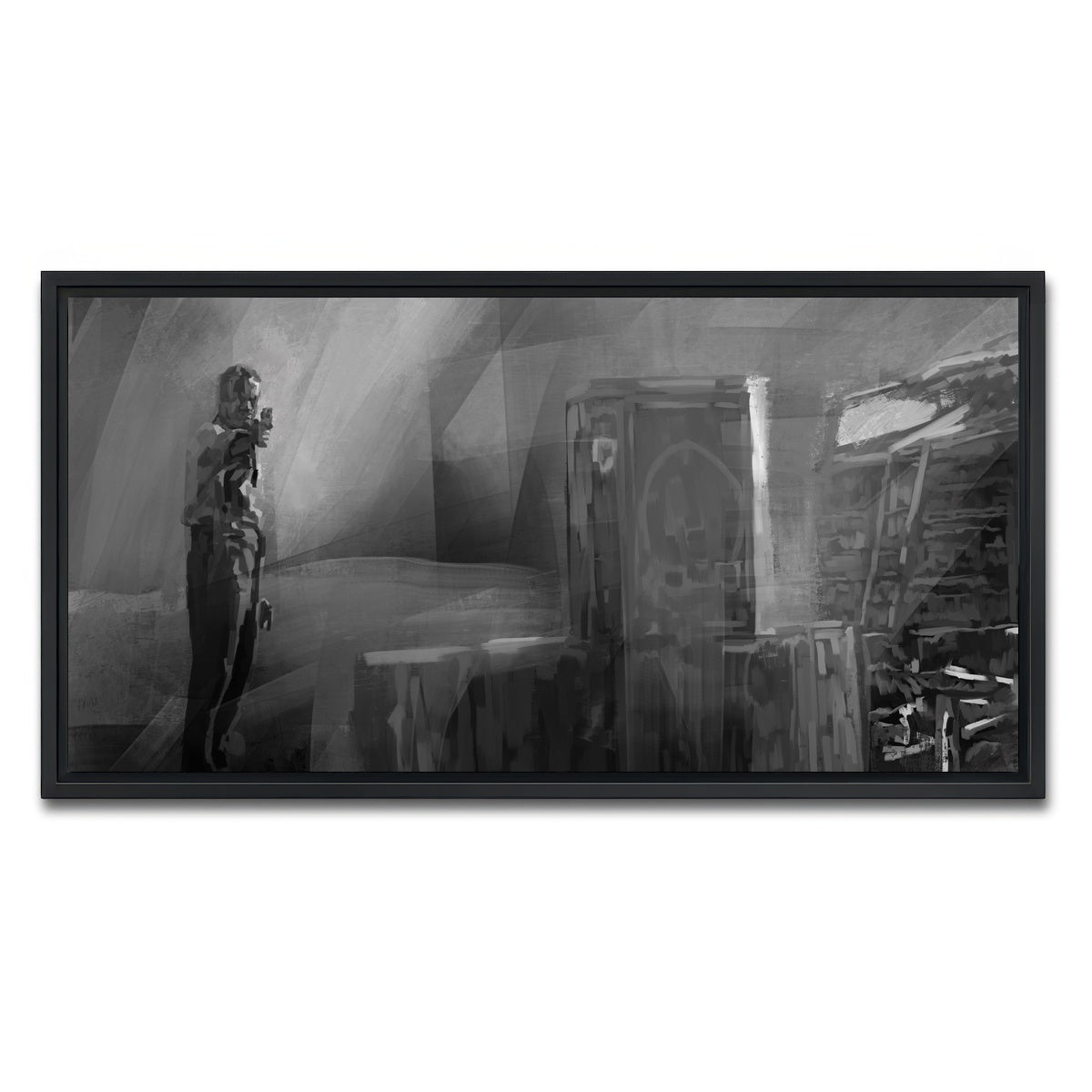 AUTO-MOCKUP WHITE | Target practice | 1 Piece | Black Framed Canvas | group=2x1