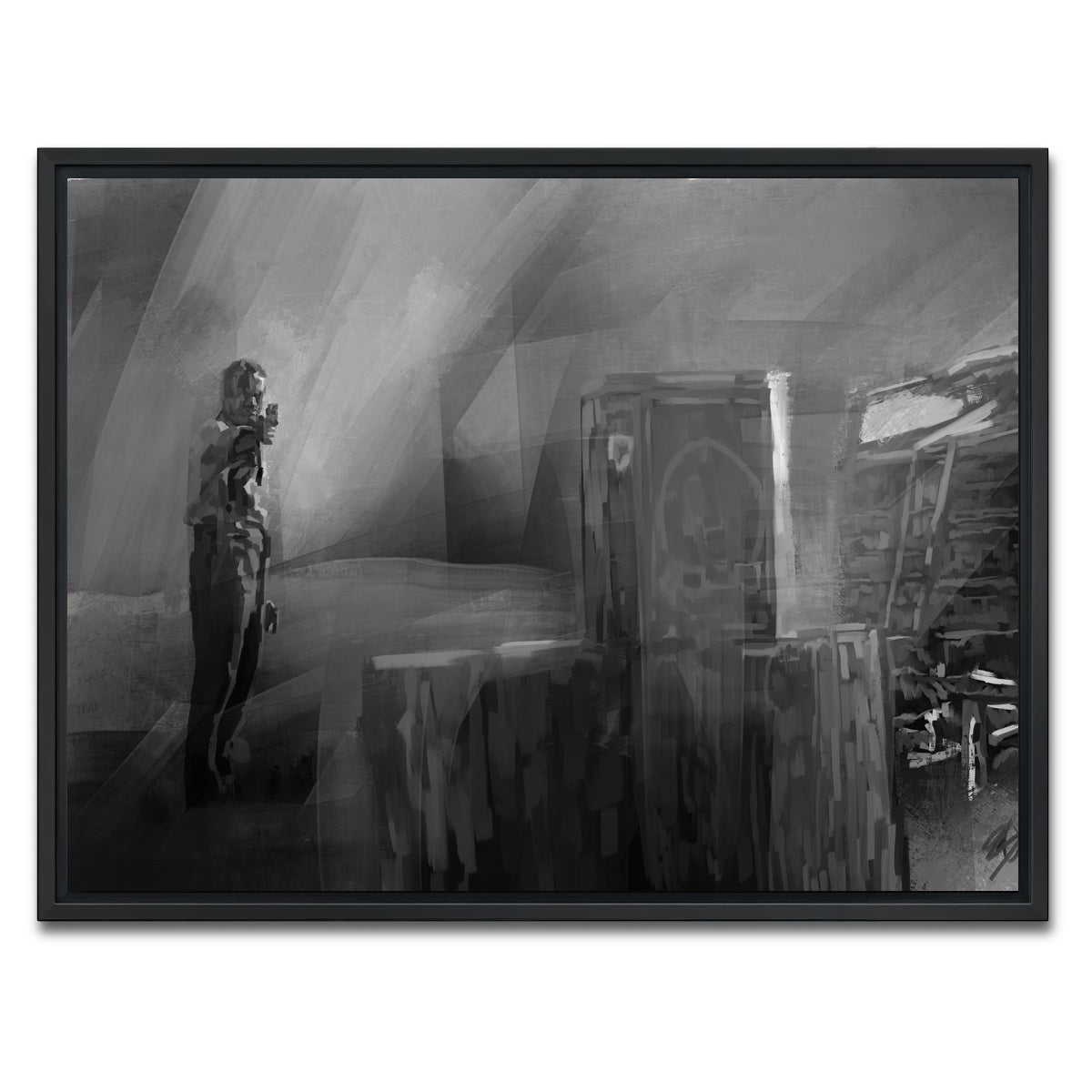 AUTO-MOCKUP WHITE | Target practice | 1 Piece | Black Framed Canvas | group=4x3