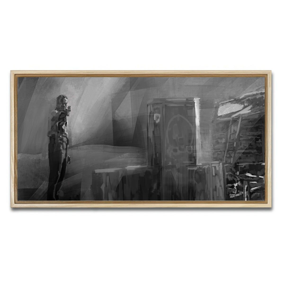 AUTO-MOCKUP WHITE | Target practice | 1 Piece | Natural Framed Canvas | group=2x1