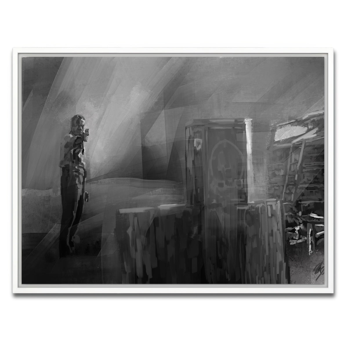 AUTO-MOCKUP WHITE | Target practice | 1 Piece | White Framed Canvas | group=4x3