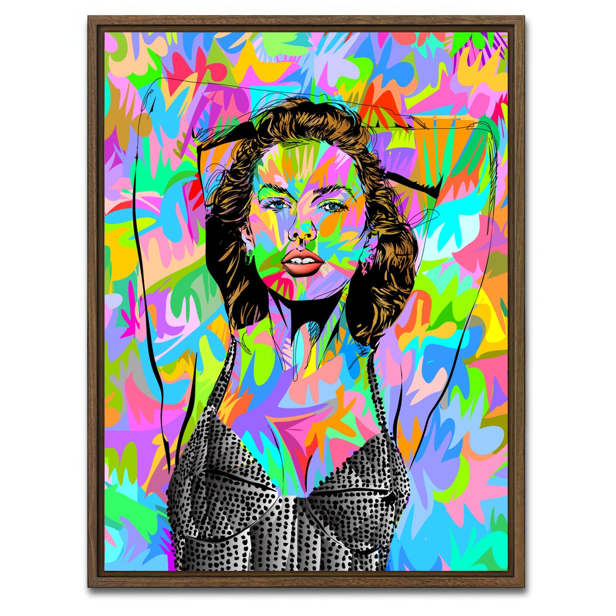 AUTO-MOCKUP WHITE | Taylor | 1 Piece | Walnut Framed Canvas | group=3x4