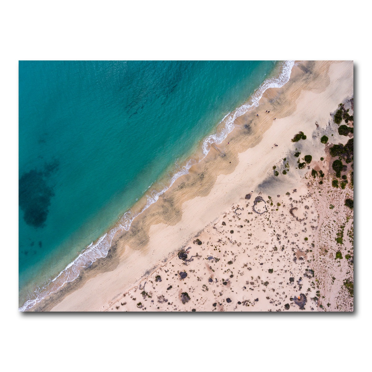 AUTO-MOCKUP WHITE | Teal beach | 1 Piece | Gallery Wrap Canvas | group=4x3