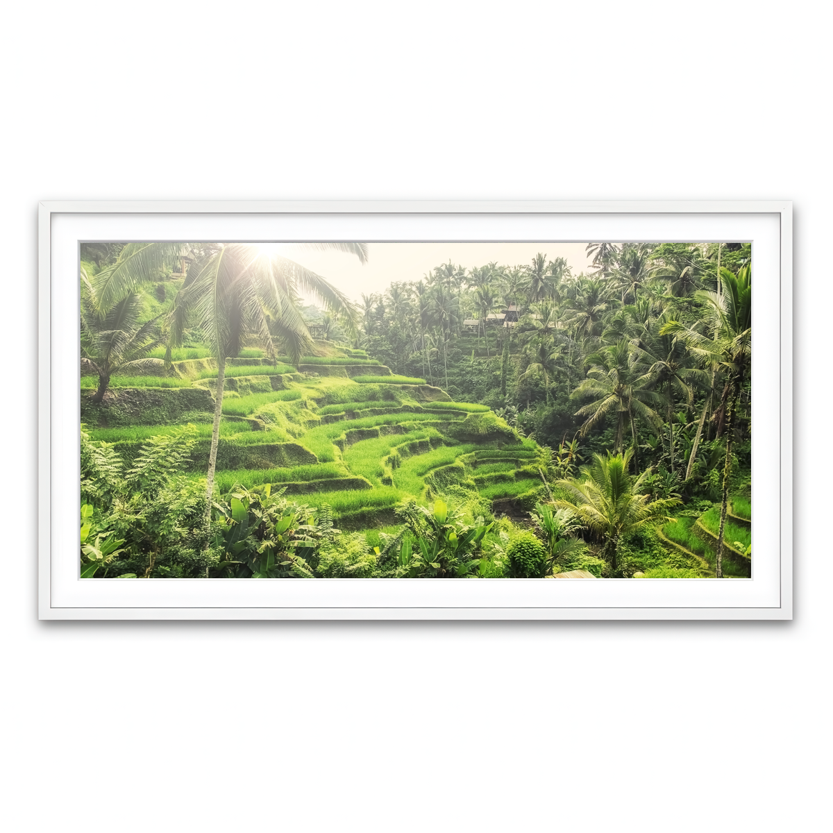 Framed Print 2x1 White