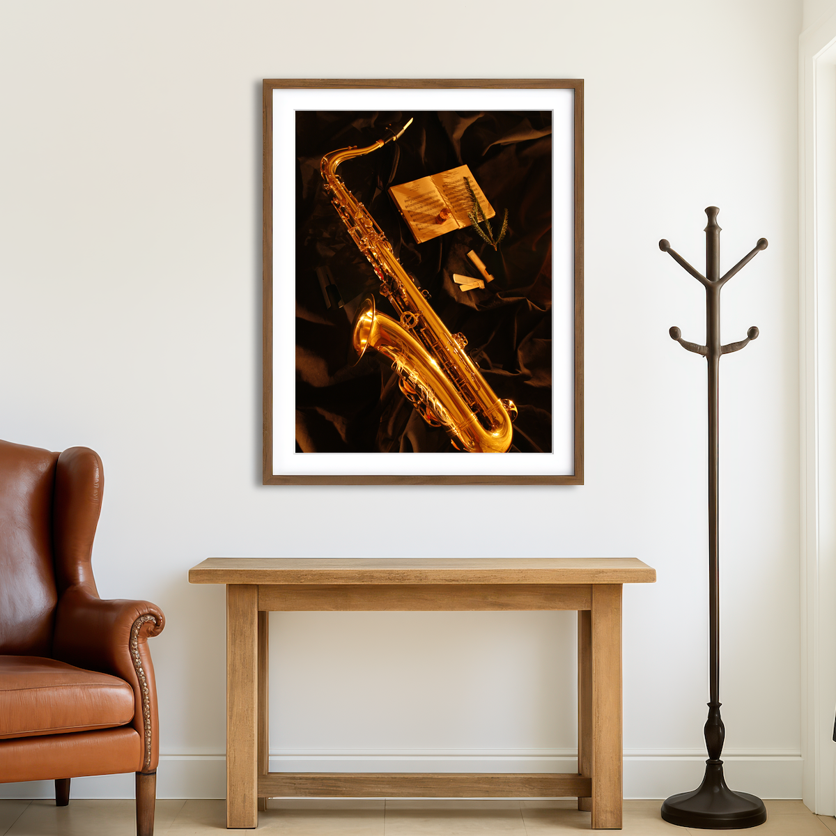 AUTO-MOCKUP ROOM | Tenor Saxophone Wall Art