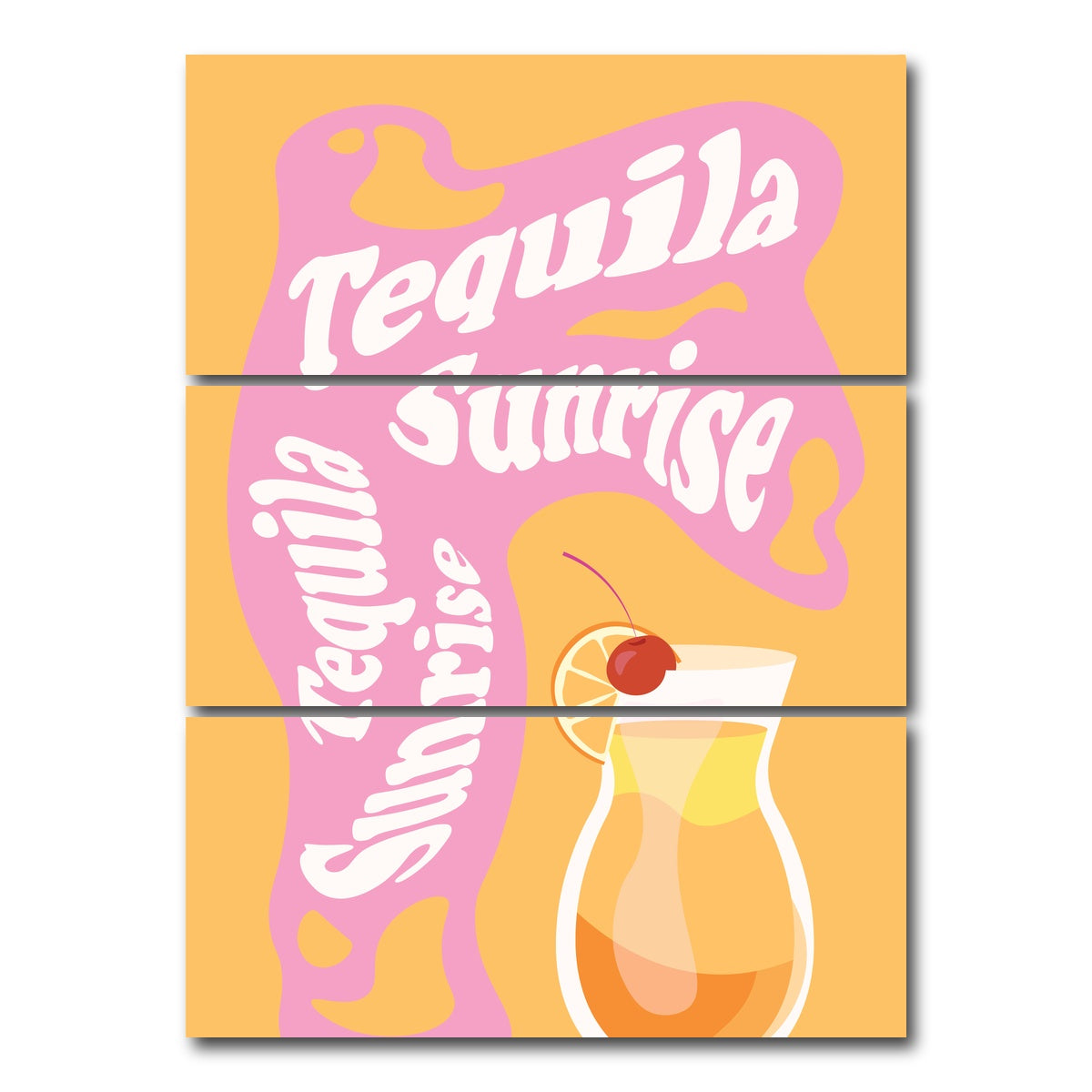 AUTO-MOCKUP WHITE | Tequila Sunrise | 3 Piece | Gallery Wrap Canvas | group=8x18_stacked