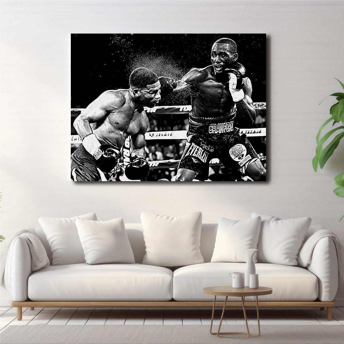 Terence Crawford Grayscale Wall Art