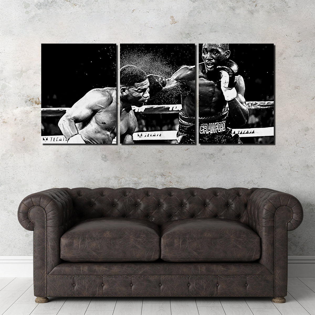 Terence Crawford Grayscale Wall Art