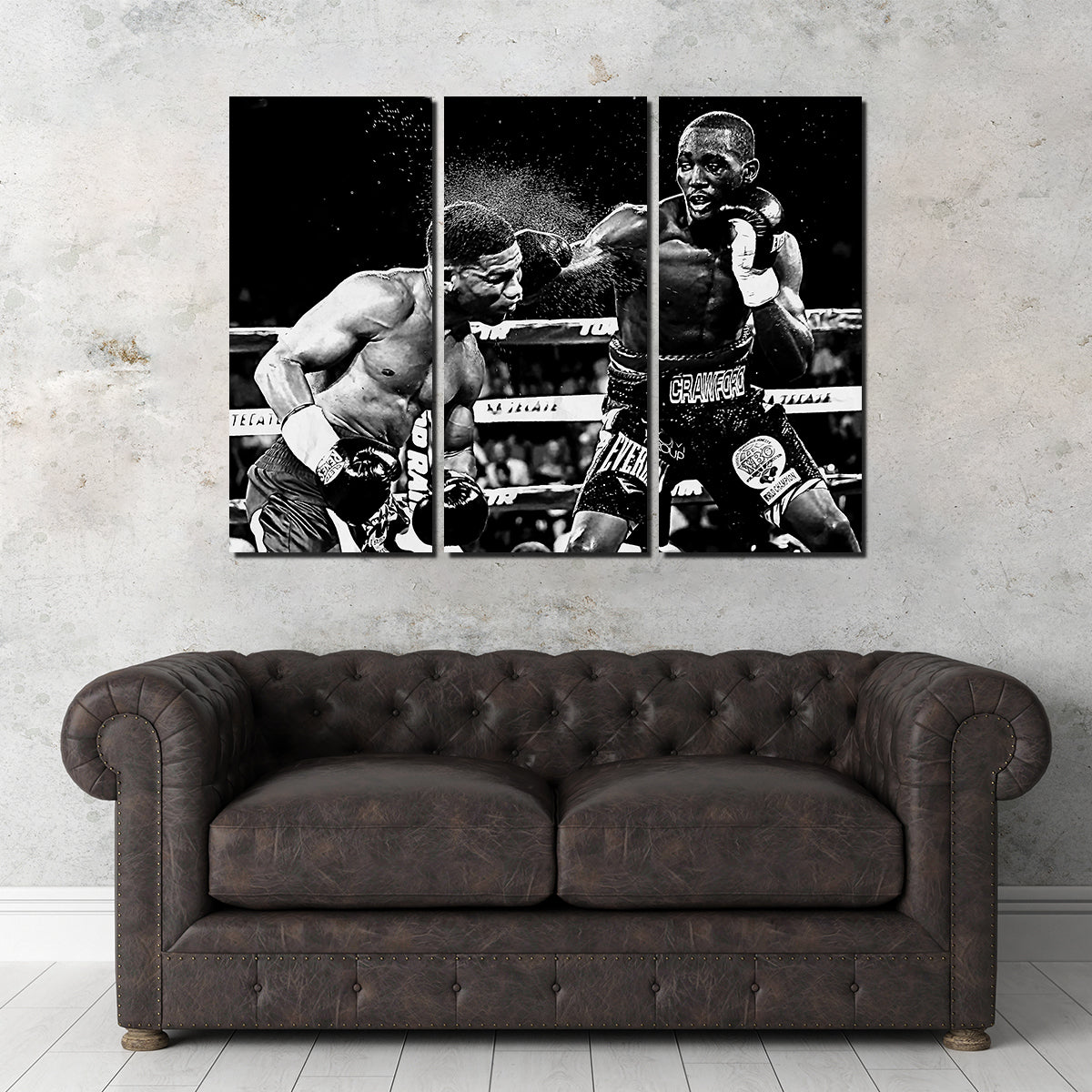 Terence Crawford Grayscale Wall Art